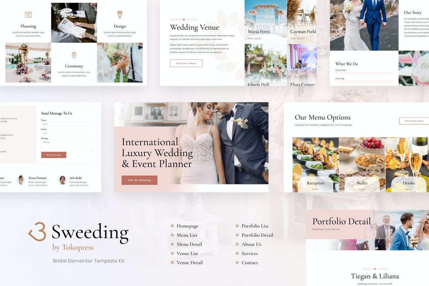 情侣网站制作婚礼策划/婚纱摄影网站制作WordPress主题模板