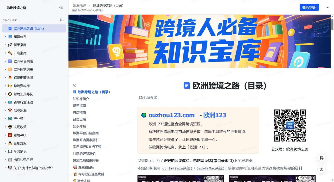 欧洲跨境之路（目录） - 飞书云文档