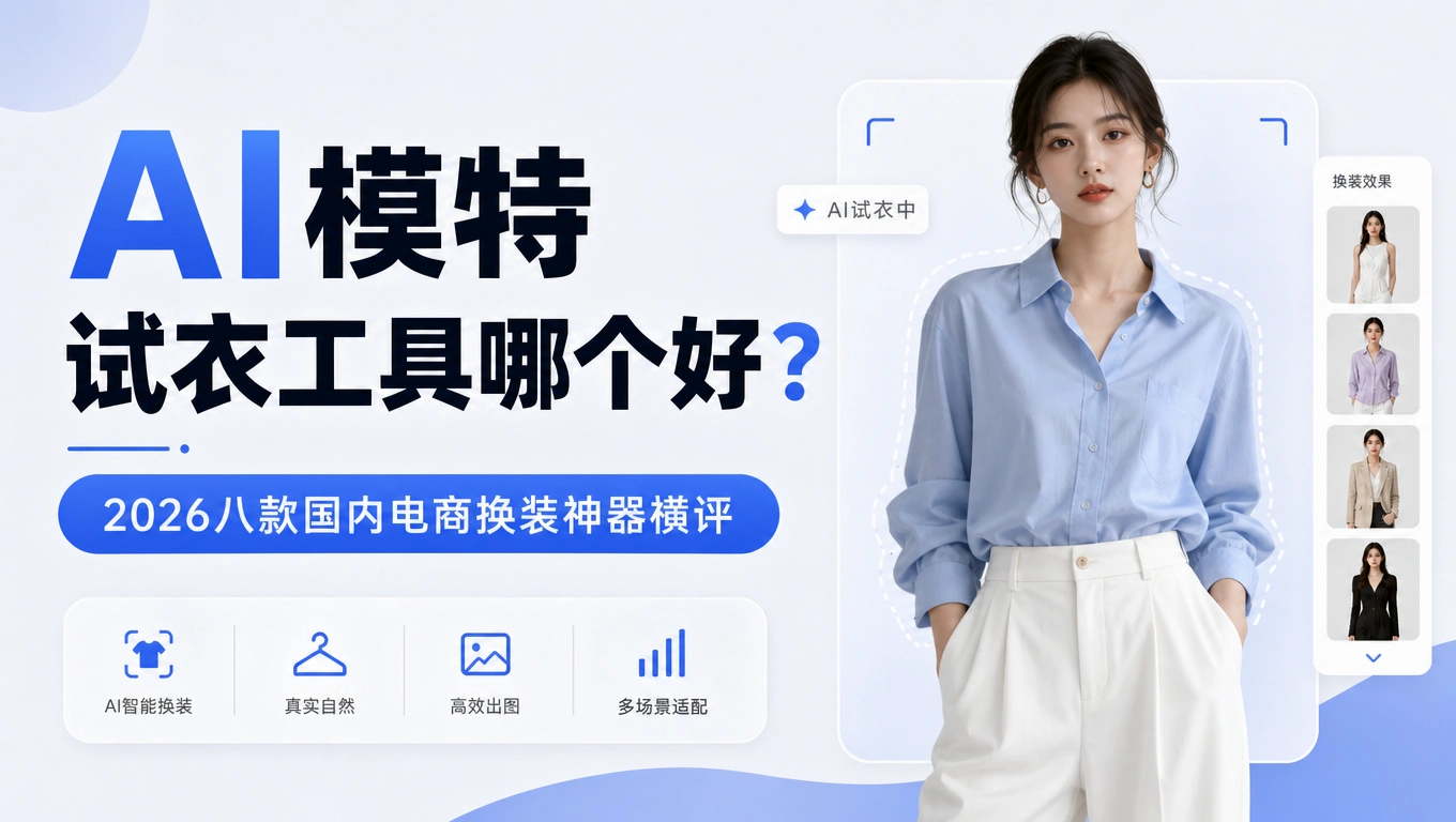 AI模特试衣工具哪个好？2026八款国内电商换装神器横评