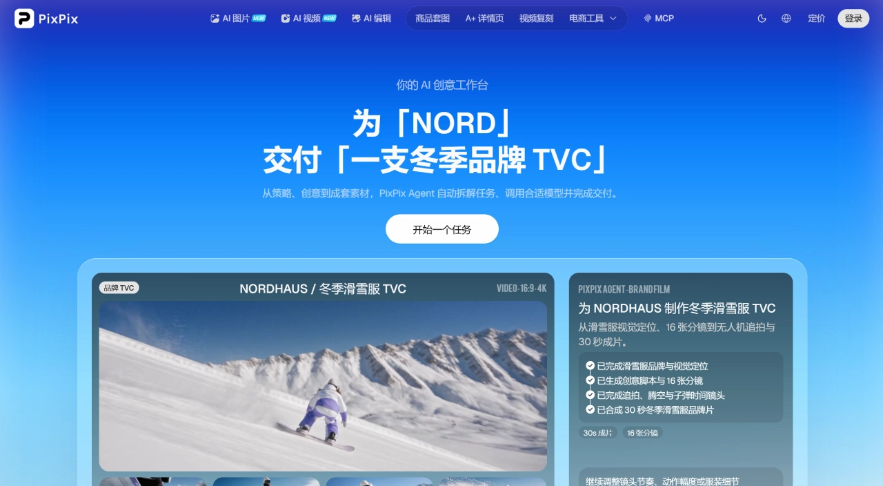 PixPix(图1) PixPix官网_电商AI商品图生成器_AI视频_免费在线设计工具 - www.pixpix.com