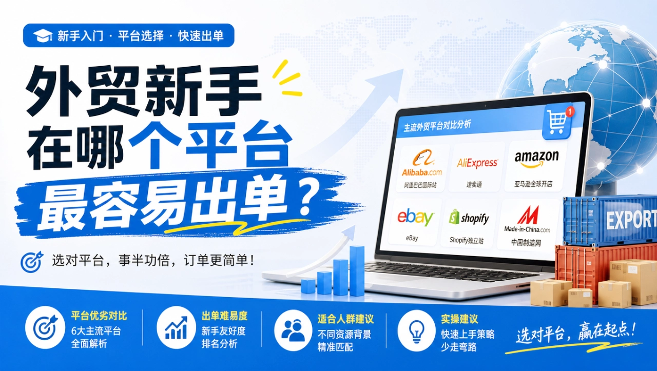 外贸新手在哪个平台最容易出单？